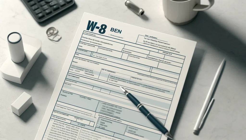 how to fill out w-8 ben form